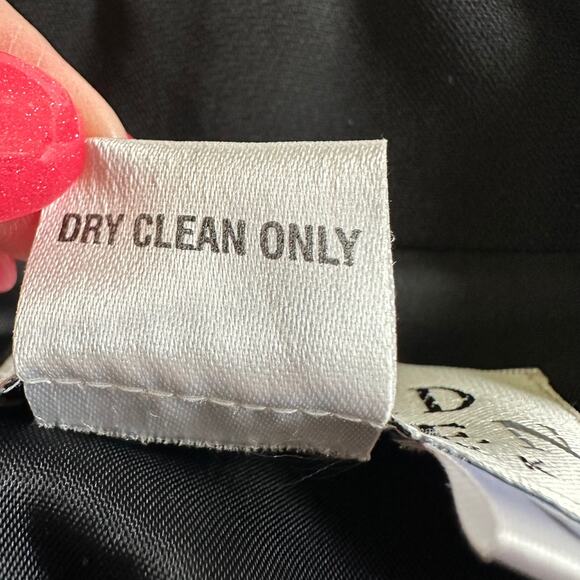 David Warren Blazer Jacket Gold Button Collared V Black Women's 6 Career Office - Picture 9 of 11